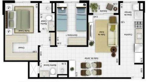 Apartamento, 2 quartos, 60 m² - Foto 23