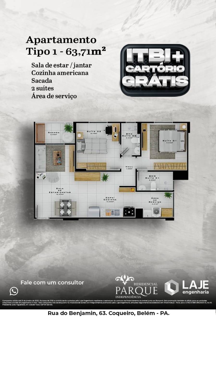 Apartamento, 2 quartos, 63 m² - Foto 23
