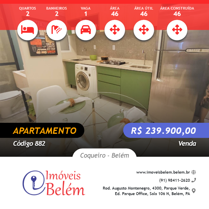 Apartamento, 2 quartos, 46 m² - Foto 3