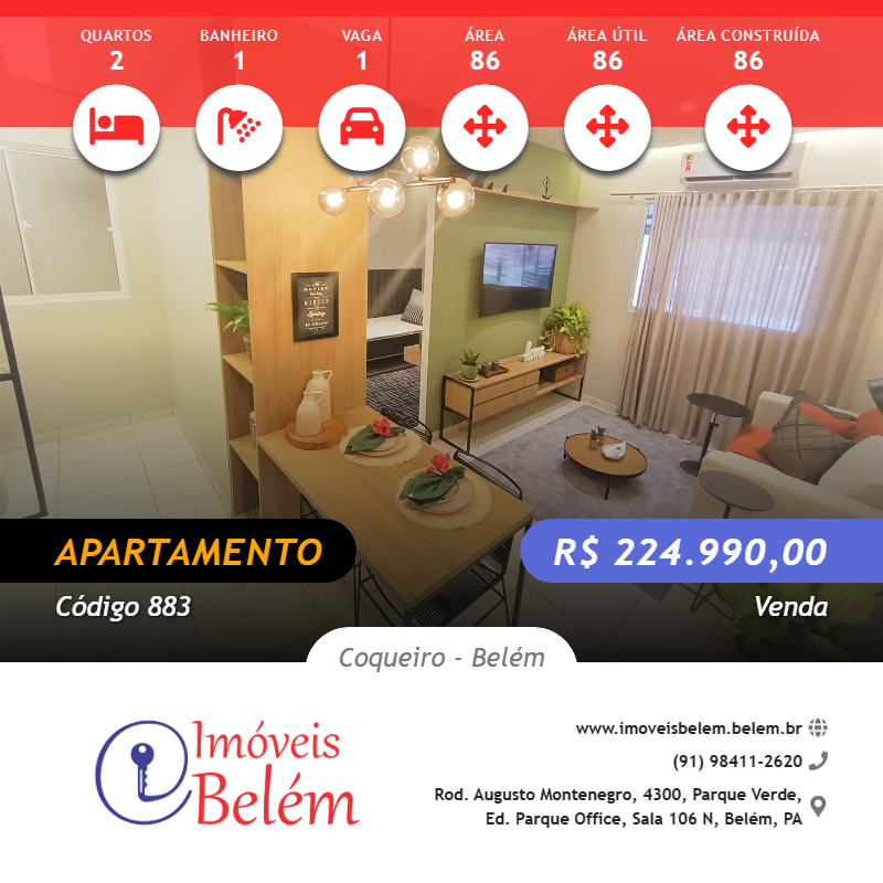 Apartamento, 2 quartos, 86 m² - Foto 1