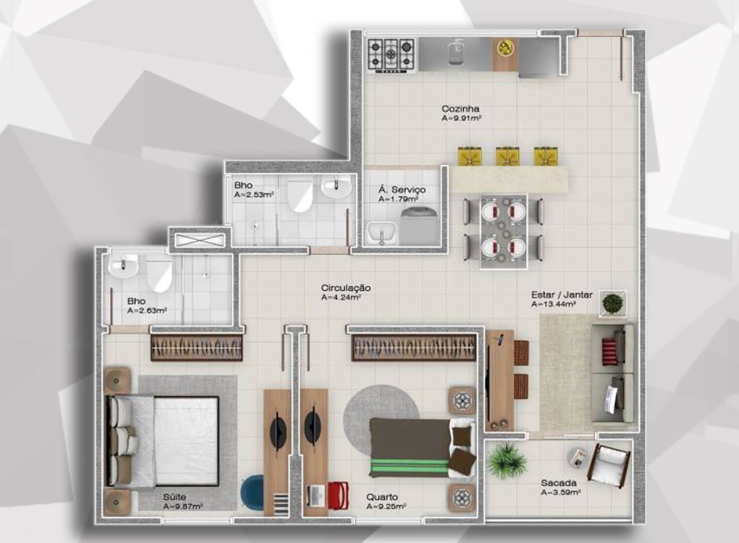 Apartamento, 2 quartos, 67 m² - Foto 20