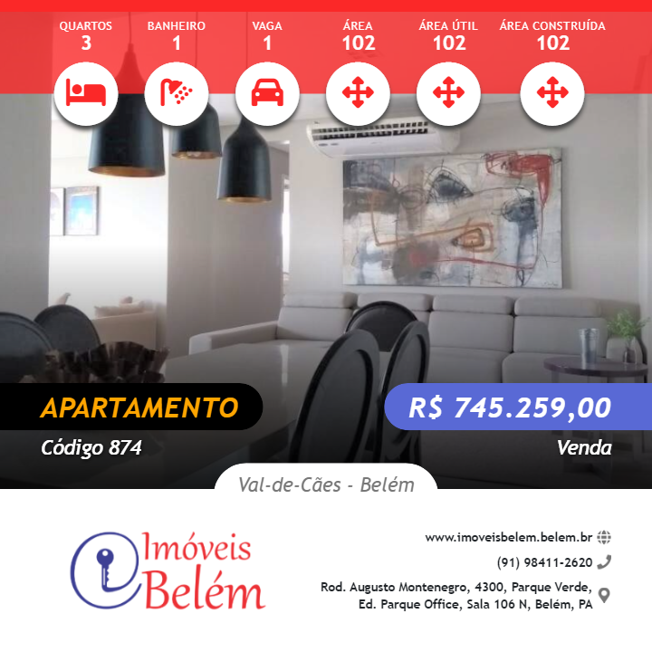 Apartamento, 3 quartos, 102 m² - Foto 1