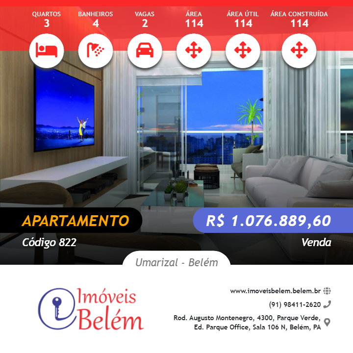 Apartamento, 3 quartos, 114 m² - Foto 1