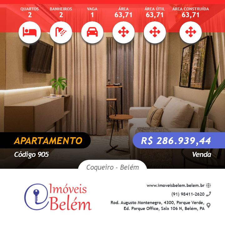 Apartamento, 2 quartos, 63 m² - Foto 1