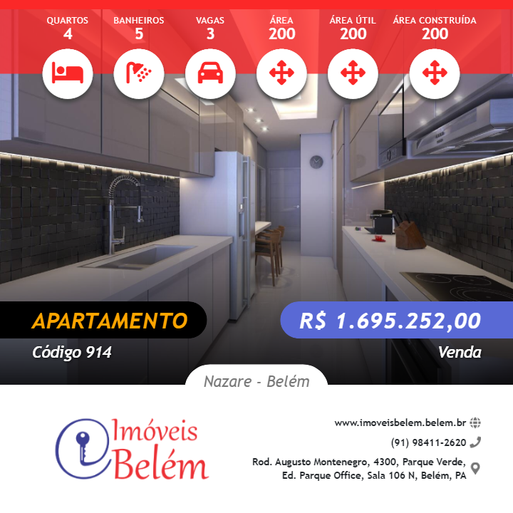 Apartamento, 4 quartos, 200 m² - Foto 1