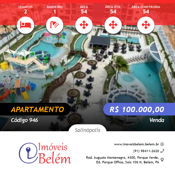 Apartamento, 2 quartos, 54 m² - Foto 1