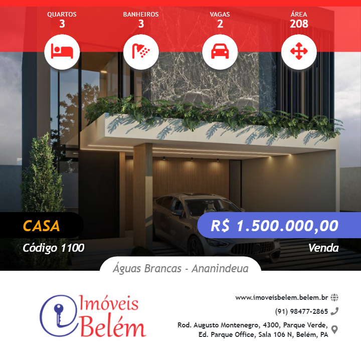 Casa, 3 quartos, 208 m² - Foto 1