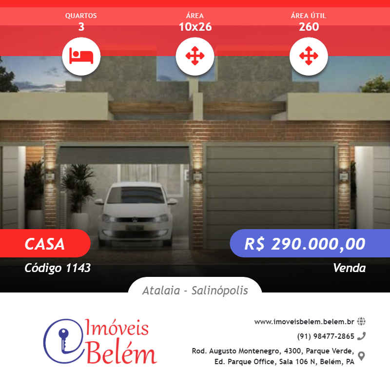 Casa, 3 quartos, 260 m² - Foto 1