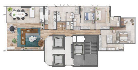 Apartamento, 3 quartos - Foto 48