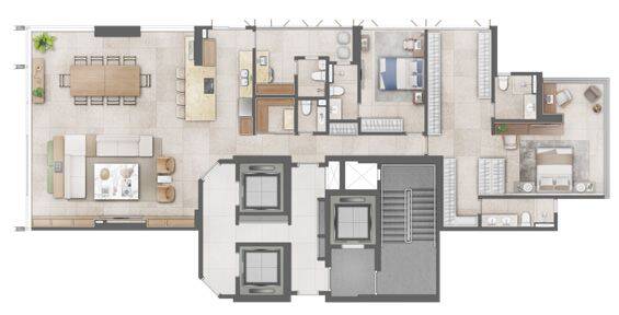 Apartamento, 3 quartos - Foto 53