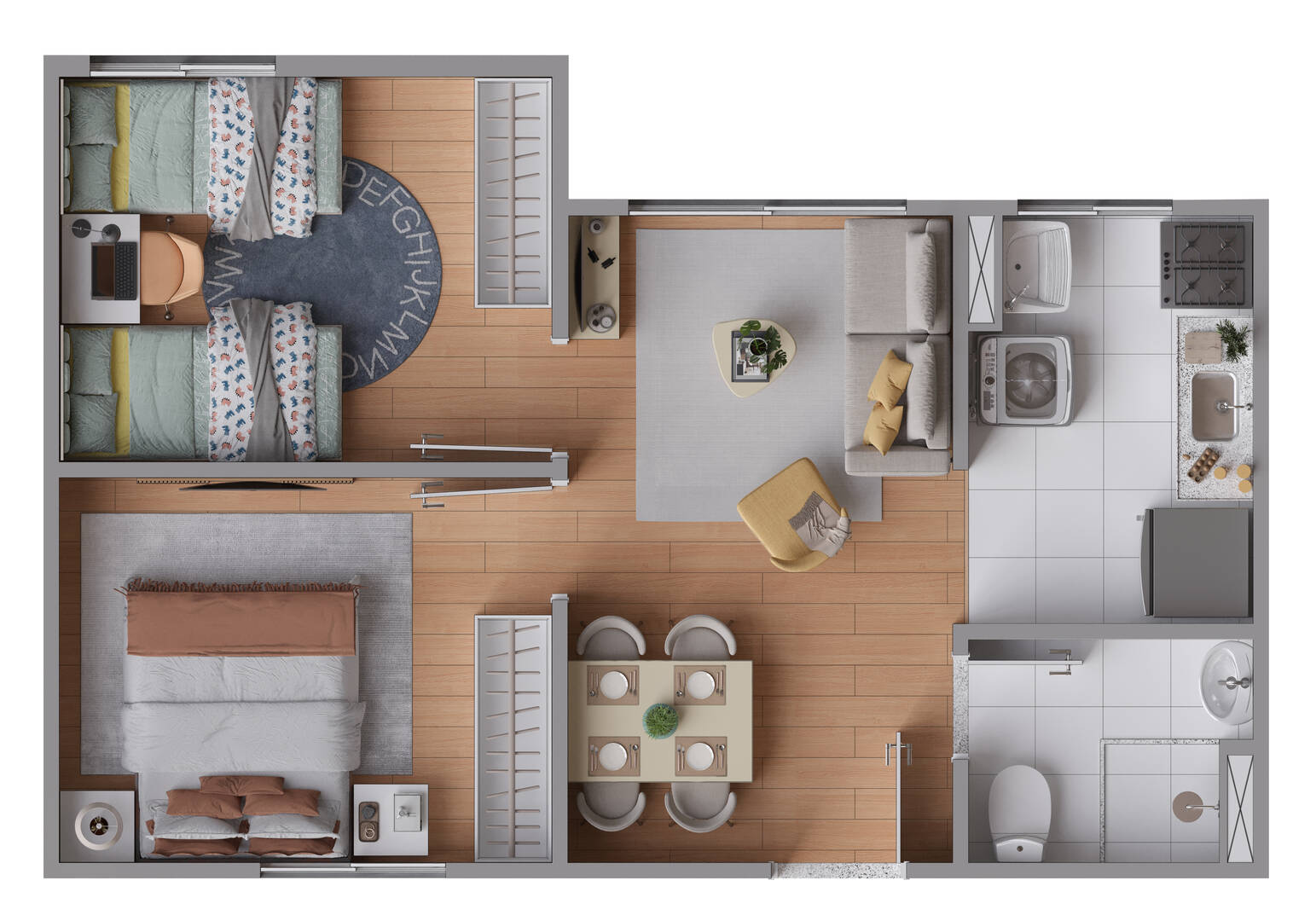 Apartamento, 2 quartos - Foto 2