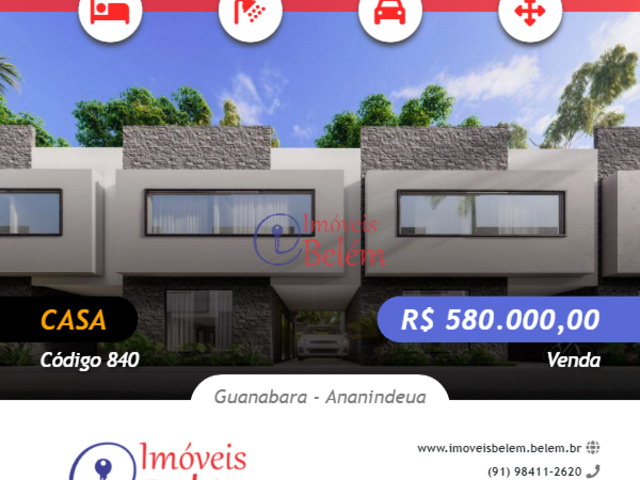 #840 - Casa para Venda em Ananindeua - PA - 1