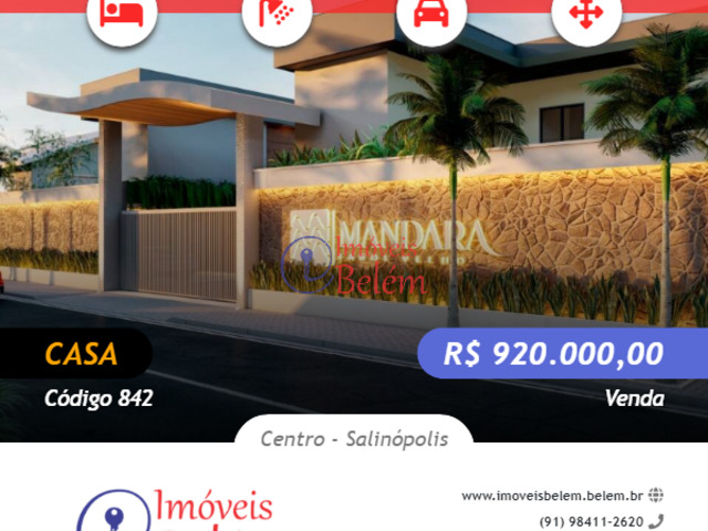 #842 - Casa para Venda em Salinópolis - PA - 1