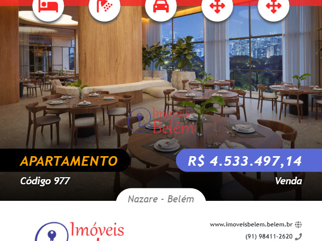 #977 - Apartamento para Venda em Belém - PA