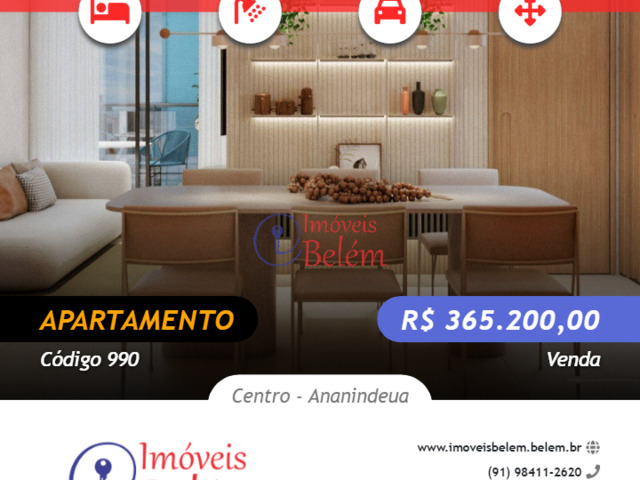 #990 - Apartamento para Venda em Ananindeua - PA