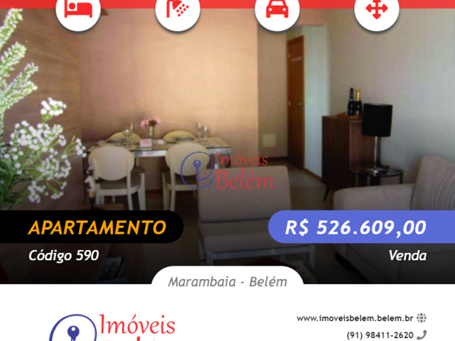 #1001 - Apartamento para Venda em Belém - PA - 1