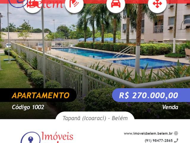 #1002 - Apartamento para Venda em Belém - PA - 1