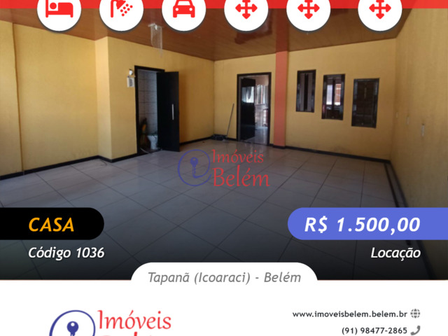 #1036 - Casa para Locação em Belém - PA - 1