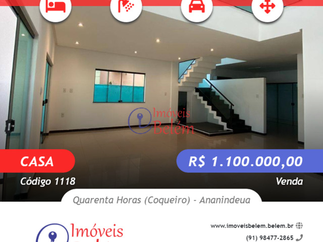 #1118 - Casa em condomínio para Venda em Ananindeua - PA - 1