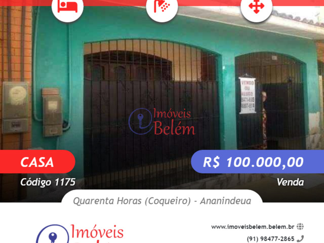 #1175 - Casa para Venda em Ananindeua - PA - 1