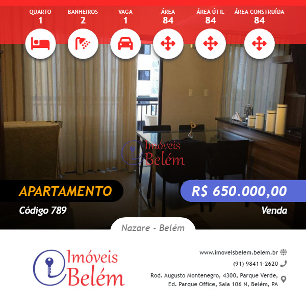 Imóveis Belém vende Apto no Multiplex Unique Nascente