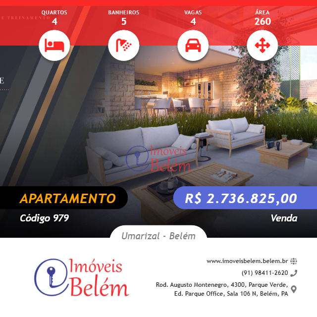 Imóveis Belém vende torre Ferrara no Umarizal
