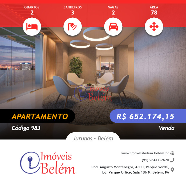 Imóveis Belém vende Torre Lumiar no Jurunas