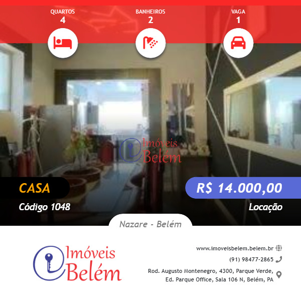 Imoveis Belém Aluga CASA em Boaventura da Silva