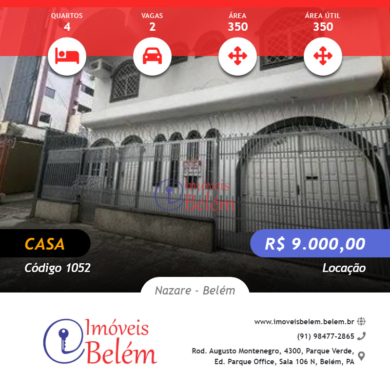 Imoveis Belém Aluga Casa Em Av Nazare