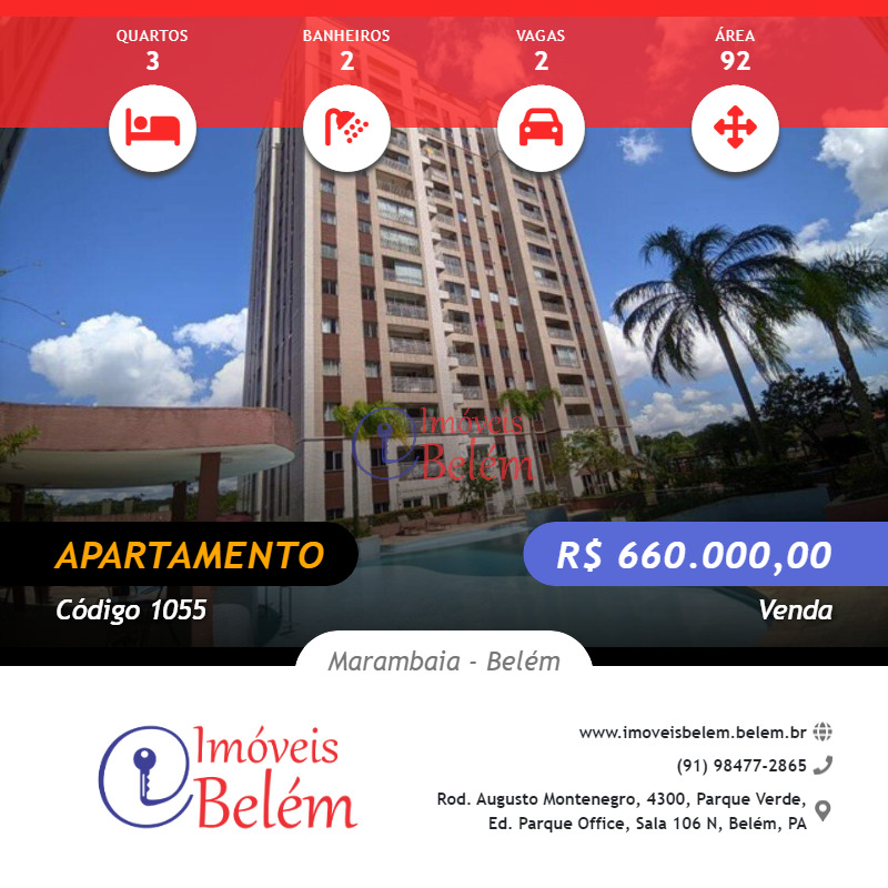 Imóveis Belém vende Apartamento Na Reserva Ibiapaba