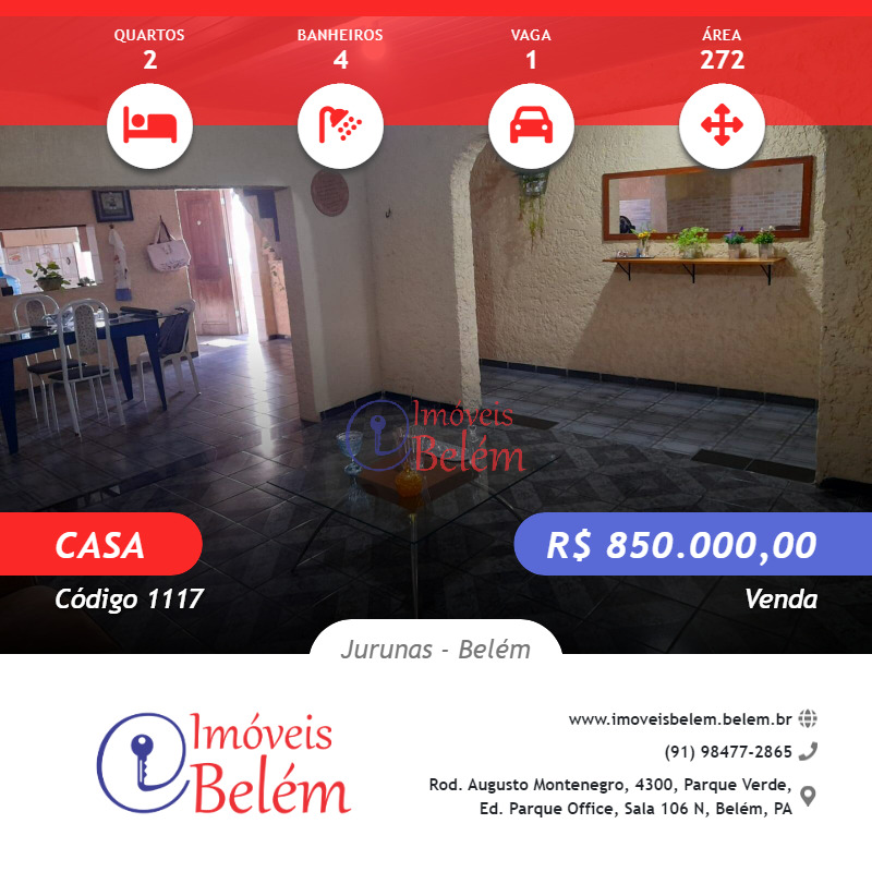 imóveis Belém vende Casa Espetacular na Rua Breves, Jurunas!