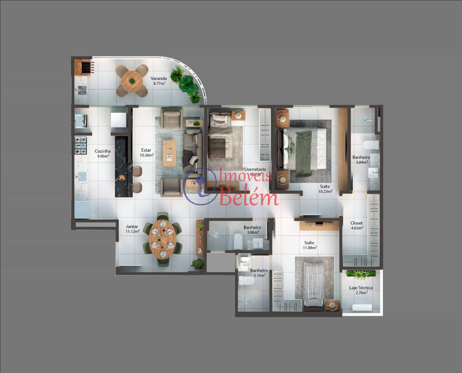 Apartamento à venda com 3 quartos, 99m² - Foto 17