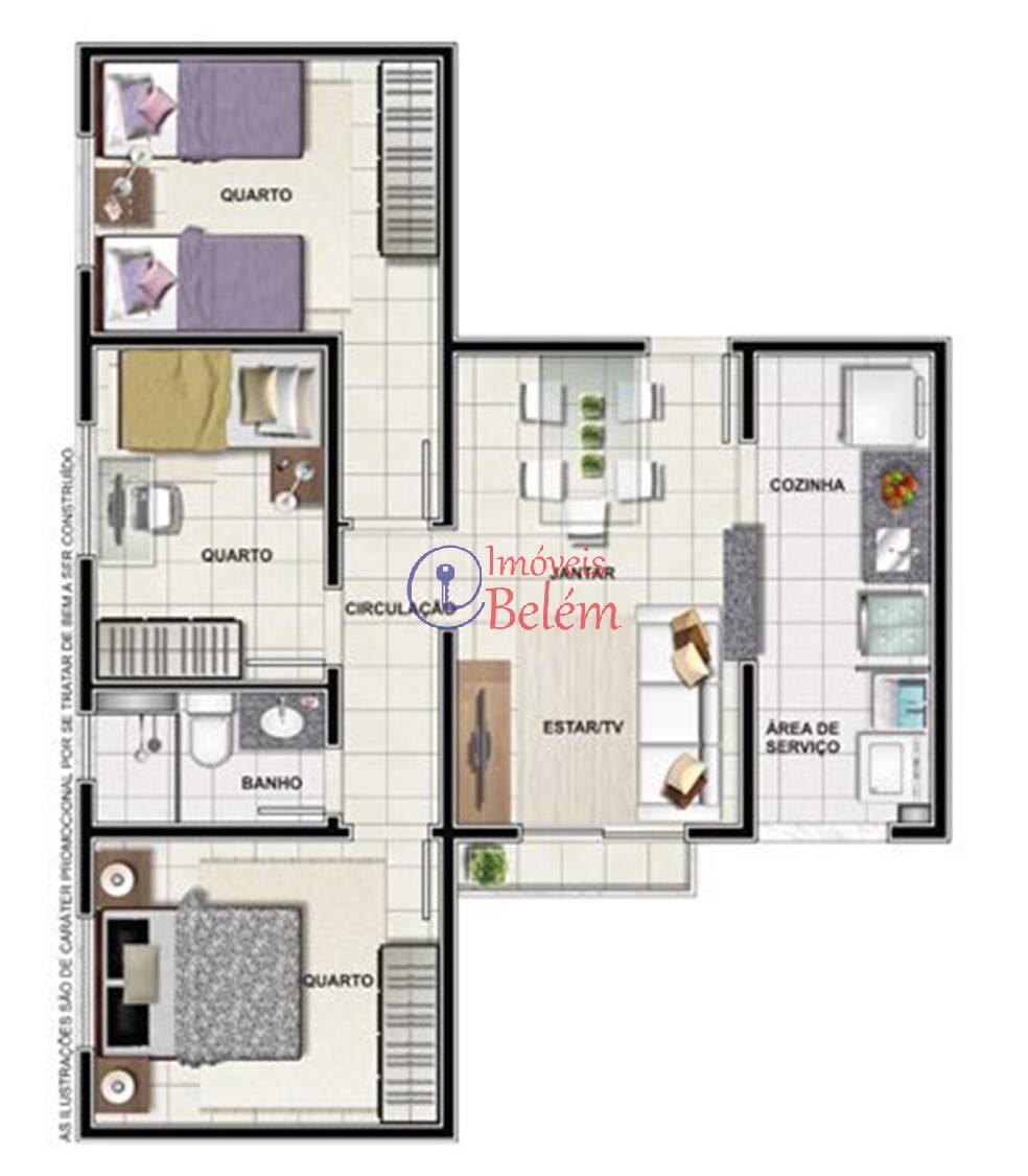 Apartamento, 3 quartos, 56 m² - Foto 14
